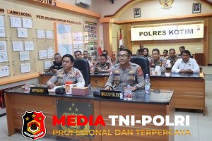 Perkuat Sinergi Antisipasi Karhutla dan Dukung Ketahanan Pangan, Polres Kotim Ikuti Zoom Meeting Bersama Kapolda Kalteng
