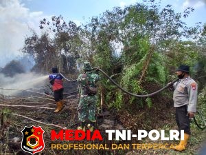 Tanggap Bencana, Personel Kodim 1015/Sampit Siaga di Pos Darurat Bencana Karhutla