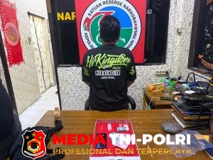 Unit Reskrim Polsek Cempaga dan Sat Resnarkoba Polres Kotim Ringkus Pengedar Sabu Desa Cempaka Mulia,  dengan Barbuk 4,19 Gram