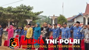 Aipda Guntur Saputra Pimpin Upacara HUT RI ke-81 di Desa Sukorejo