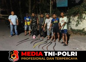 Aksi Cepat Polsek Tangerang Gagalkan Dugaan Tawuran, Delapan Celurit Diamankan