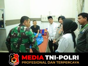 Bupati, Kapolres dan Dandim Jenguk Dua Anggota Polres Lampung Utara yang Terluka