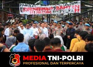 Kapolda Banten Bersama Pemprov Banten Terima Aspirasi Aliansi BEM Banten Bersatu