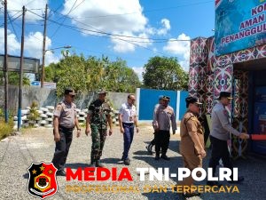 Dandim 1015/Sampit Dampingi Kapolda Kalteng Kunjungi Posko Kontigensi Karhutla