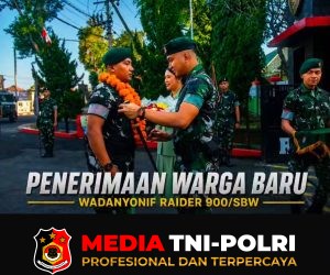 Penerimaan Warga Baru, Yonif Raider 900/SBW Sambut Wadanyon Baru Setelah Hampir Dua Tahun Jabatan Kosong