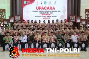 Polres Kotim Hadir Dalam Upacara Pelantikan Pengurus Kwarcab Kotim Masa Bakti 2026-2031, Sekaligus Pelepasan Peserta Jambore Nasional Tahun 2026