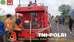 Respons Cepat, Polres Seruyan Bersama Tim Gabungan Padamkan Titik Api di Kuala Pembuang