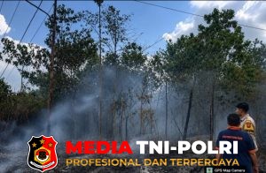 Personel Polsek Seruyan Tengah dan Tim Gabungan Bergerak Cepat Tangani Titik Api di Desa Sebabi Seruyan