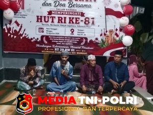 Meperingati HUT RI Ke- 81 Keluarga Besar RT 29/01 Perumahan Jalan Bukit Permai Darat Syukuran dan Do’a Bersama