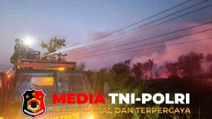 Dandim 1011/KLK Turun Langsung Padamkan Karhutla di Lahan Gambut Tumbang Nusa
