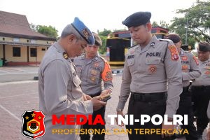 Polres Seruyan Gelar Gaktibplin, Periksa Handphone Personel Cegah Judi Online dan Pinjol