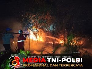 Kebakaran Lahan di Areal PLTU Kuala Pembuang Berhasil Dipadamkan, Luas Areal Sekitar 1 Hektare