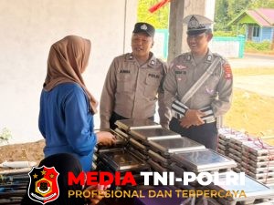 Pamapta lII Polres Seruyan Kawal Pendistribusian Makanan Bergizi Gratis untuk Posyandu di Sungai Undang