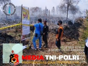 Satreskrim Polres Kotim Naikan Kasus Kebakaran Lahan di Desa Camba Ke Tahap Penyidikan