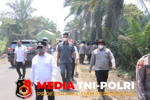 Forkopimda Kotim Turun, susun strategi dan berikan semangat kepada petugas pemadaman dilapangan