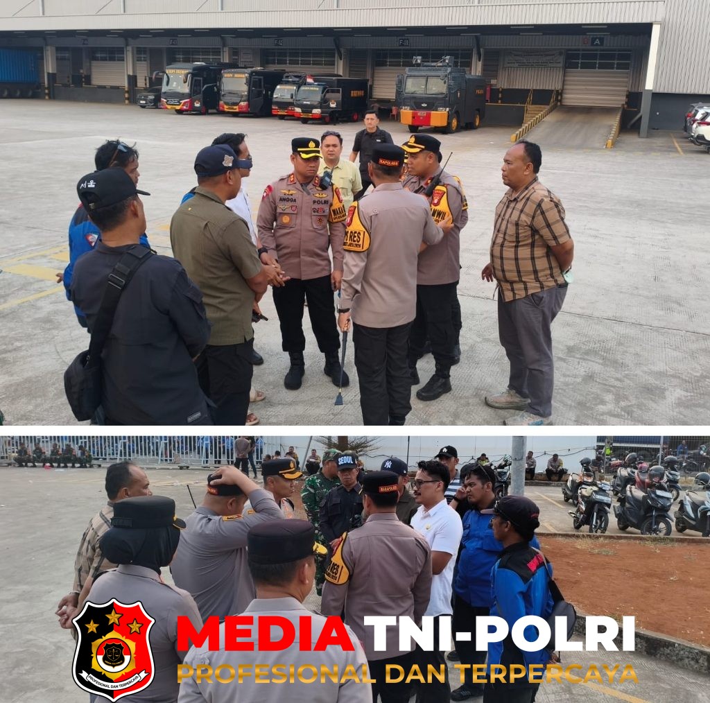 Jaga Kondusivitas - Jaga Kondusivitas Iklim Investasi, Kapolres Metro Bekasi Berikan Pelayanan Kepolisian untuk Keamanan Hak dan Suara Buruh
