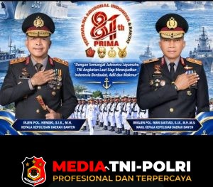 Polda Banten Sampaikan Ucapan Selamat HUT ke-81 TNI Angkatan Laut