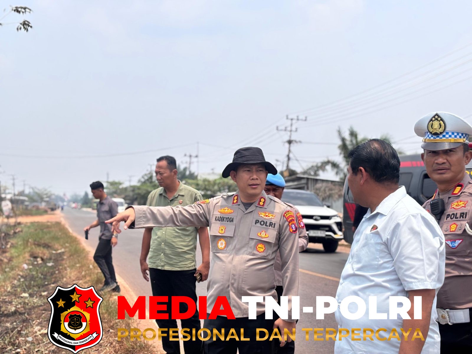 Karhutla - Tinjau Lokasi Karhutla, Kapolres Kotim Perintahkan Tindak Tegas Pelaku Pembakaran Lahan