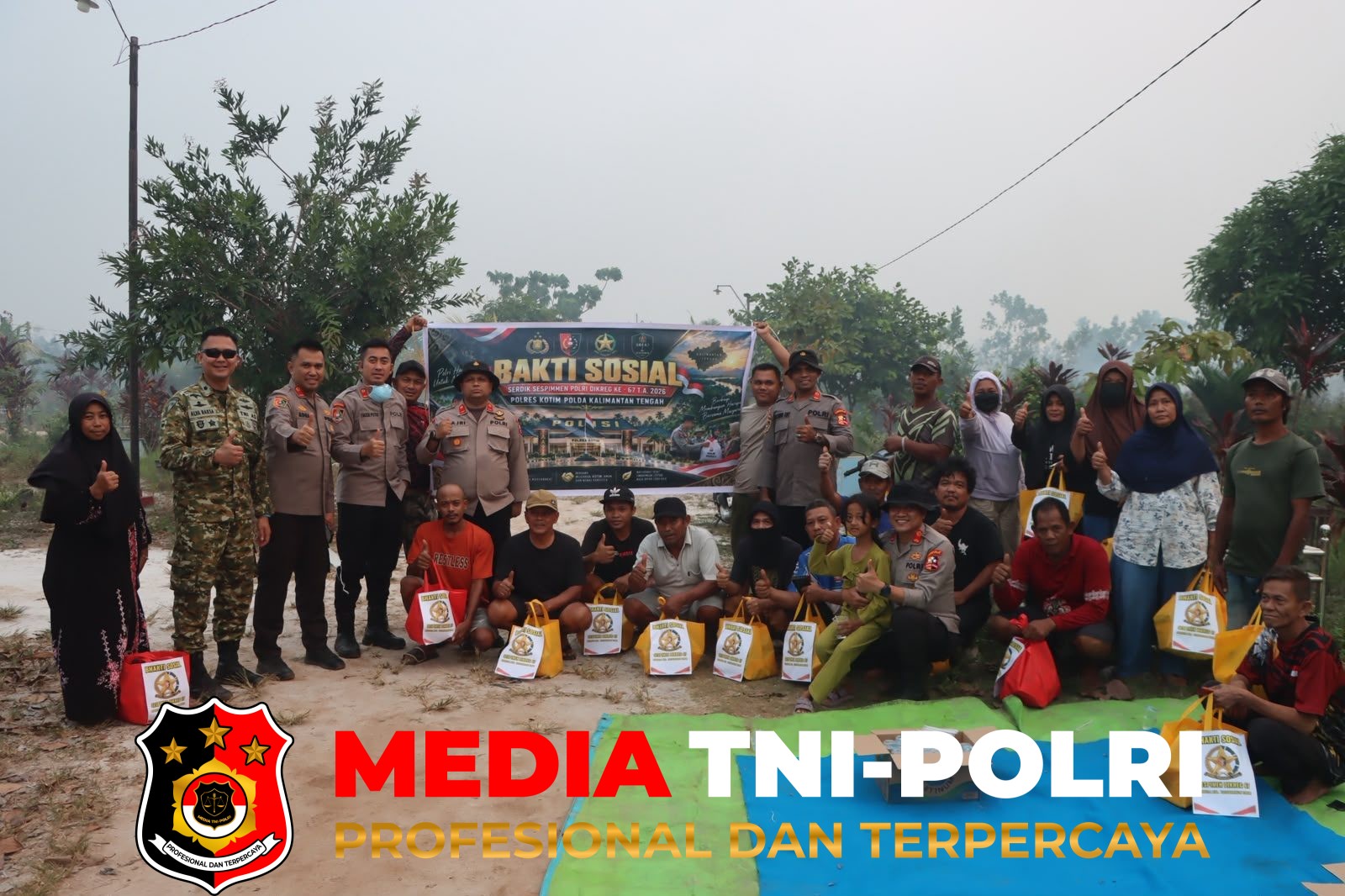 Karhutla - Pokjar XI Sespimen Dikreg ke-67 Gelar Sosialisasi Pencegahan Karhutla dan Bakti Sosial