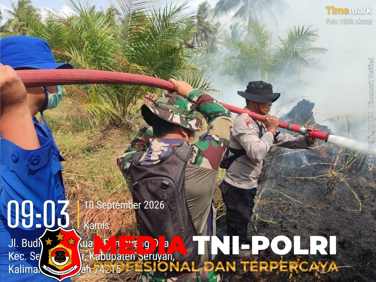 Karhutla - Respons Cepat, Karhutla di Kuala Pembuang II Berhasil Dipadamkan Tim Gabungan