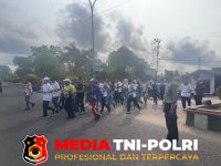 Polres Seruyan - Meriahkan Haornas 2026, Satlantas Polres Seruyan Amankan Aktivitas Olahraga Bersama