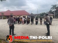 Polres Seruyan - Lewat Latihan PBB dan Pengaturan Lalu Lintas, Polisi Cilik Polres Seruyan Dibina Jadi Pelopor Tertib Jalan