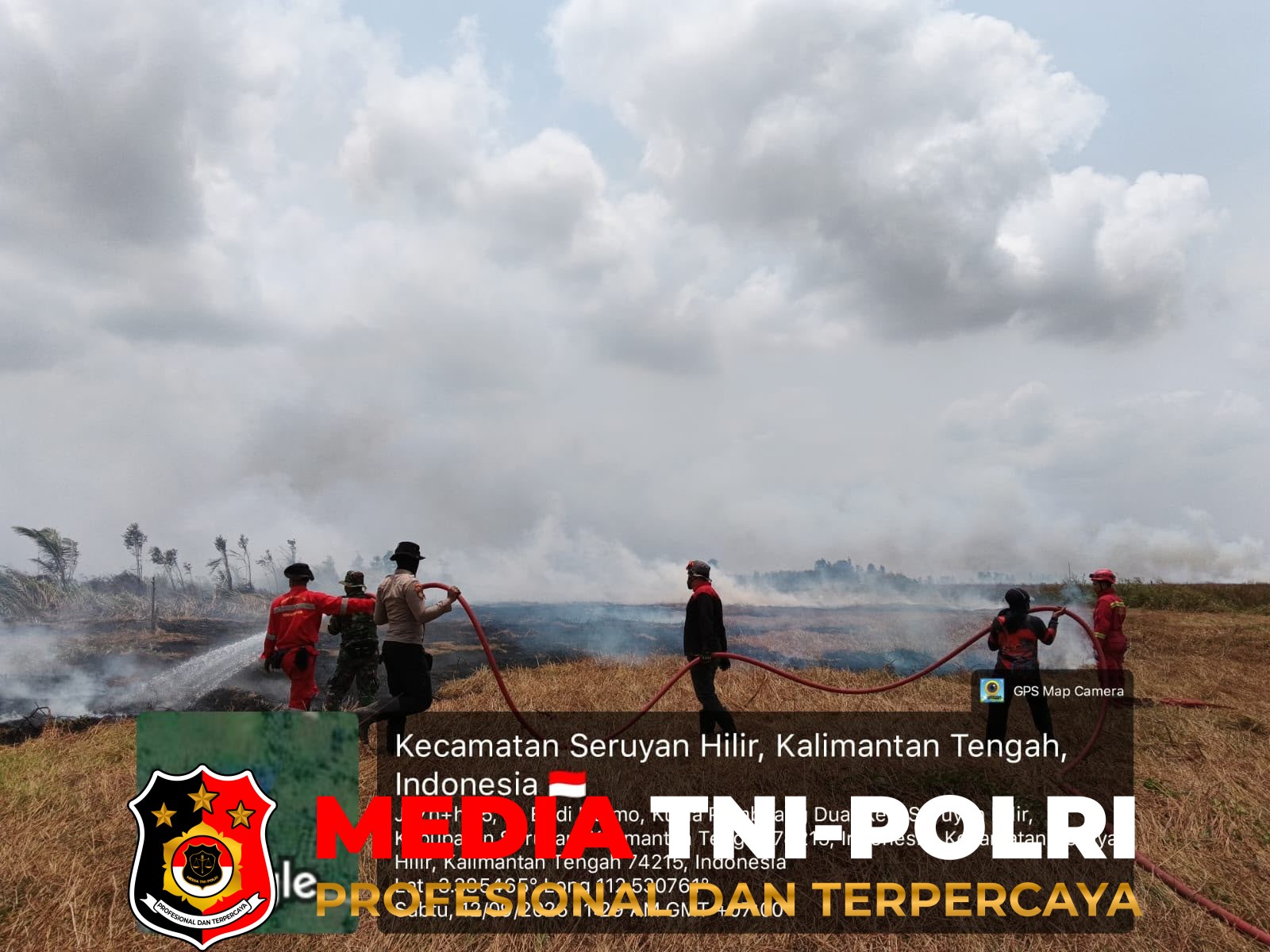 Karhutla - Respons Cepat Personel Siaga Karhutla, Api di Jalan Cilik Riwut Berhasil Dipadamkan