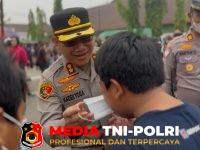 Polres Kotim - Bakti Kesehatan Polres Kotim Hadir di Car Free Day, Bagikan Masker dan Vitamin Gratis