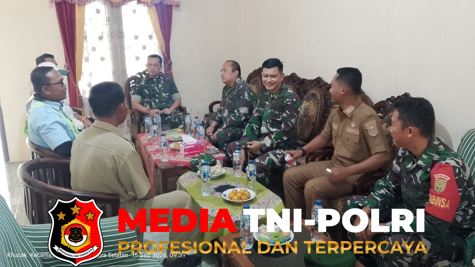 Mabes TNI - Perkuat Sinergi Pencegahan Karhutla, Mabes TNI Beri Pembinaan Langsung kepada Warga Mesuji di Balai Desa