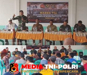 Perkuat Sinergi Pencegahan Karhutla, Mabes TNI Beri Pembinaan Langsung kepada Warga Mesuji di Balai Desa