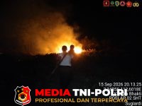 Karhutla - Ancaman Api Dekati Pemukiman, Personel Gabungan Padamkan Karhutla di Pematang Panjang