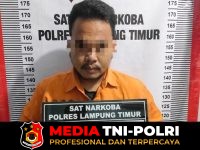 Polres Lampung - Satresnarkoba Polres Lampung Timur Amankan Terduga Pengedar Sabu di Sukadana