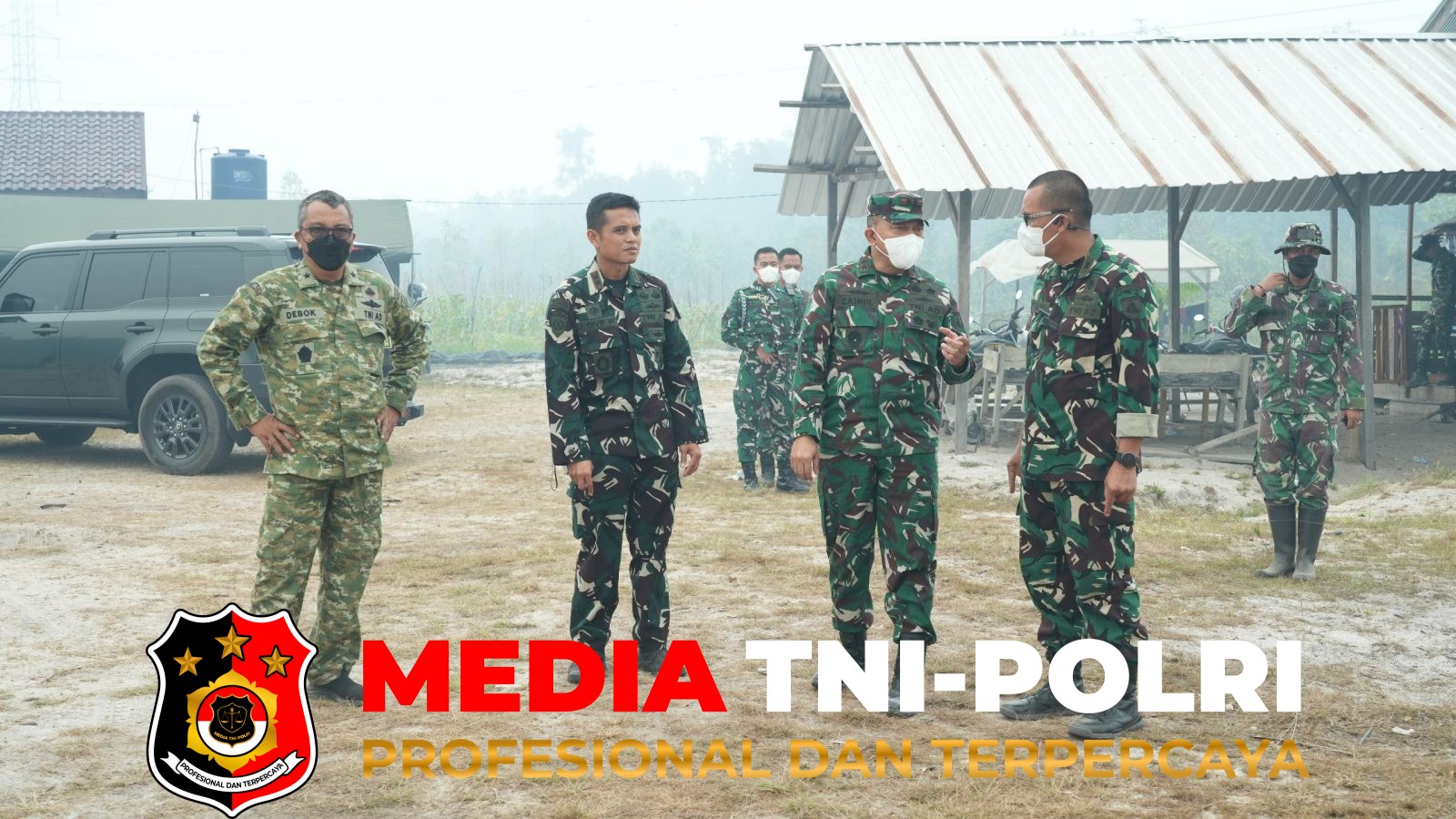 Karhutla - Pengdam XXII/TB Terjun Langsung Dalam Penanganan Karhutla di Km 21 Palangkaraya