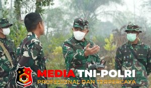 Pangdam XXII/TB Terjun Langsung Dalam Penanganan Karhutla di Km 21 Palangkaraya