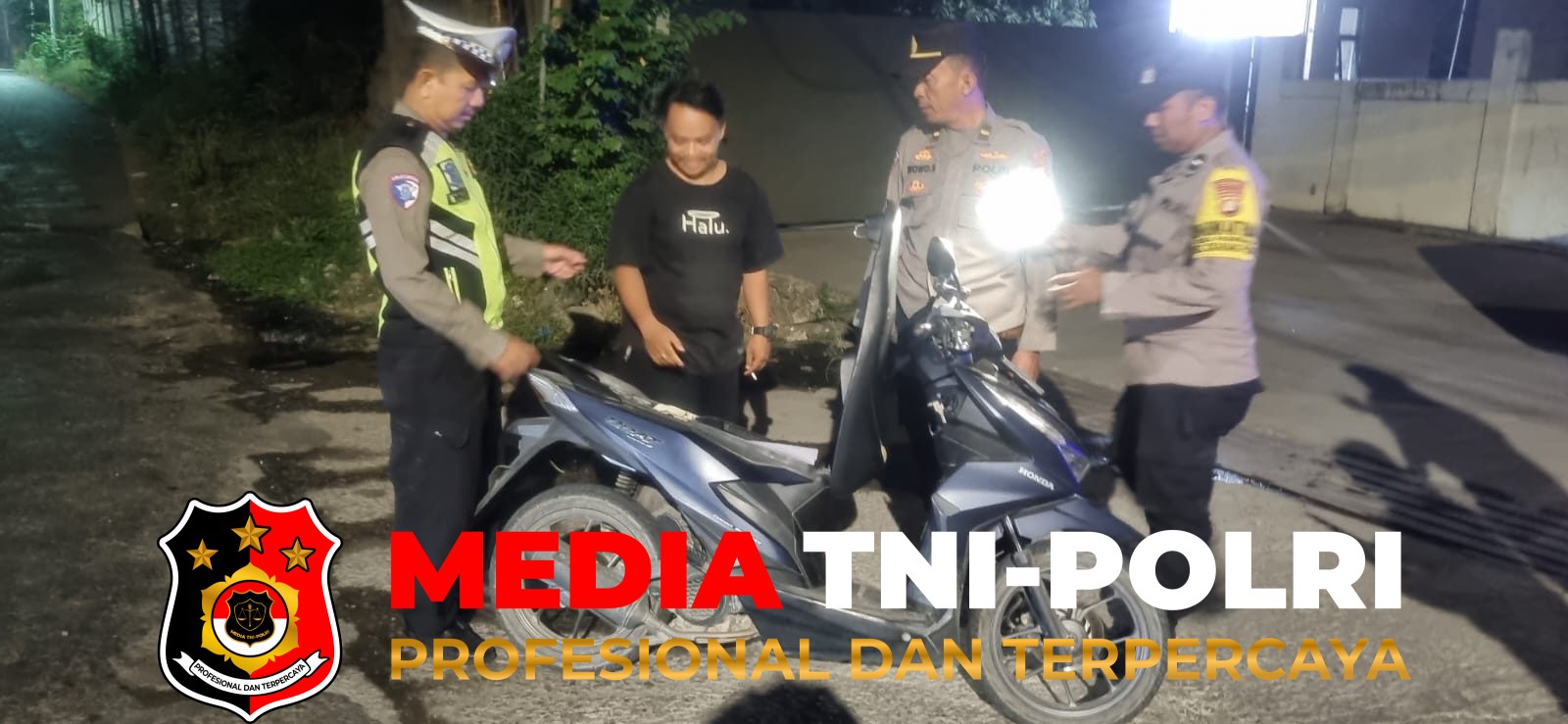 Polsek Cikarang - Polsek Cikarang Pusat Gelar OKJ Dini Hari, Antisipasi 3C dan Gangguan Kamtibmas