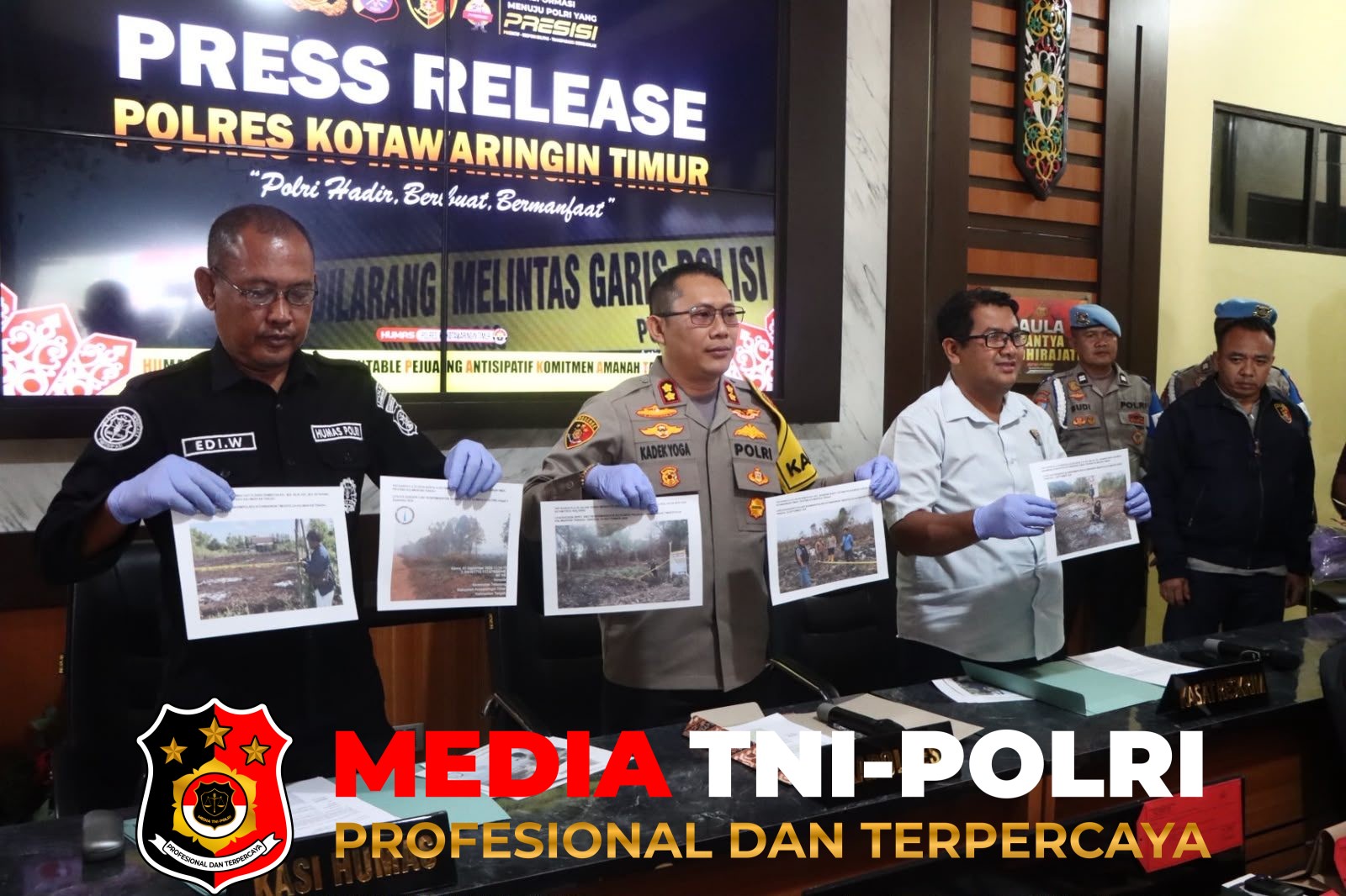 Polres Kotim - Polres Kotim Tetapkan 7 Tersangka Kasus Karhutla, Lebih dari 18 Hektare Lahan Terbakar
