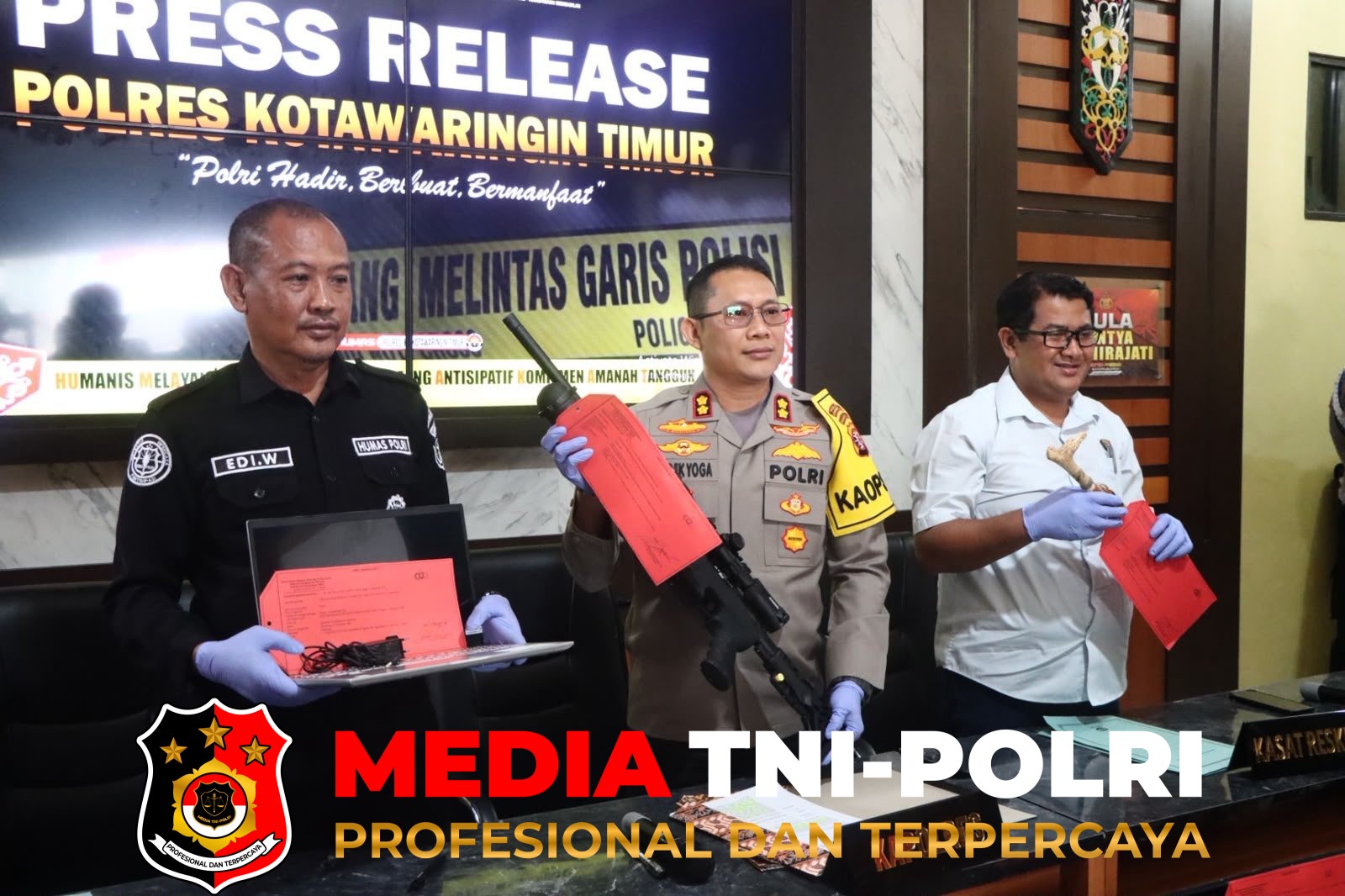 Polres Kotim - Sat Reskrim Polres Kotim Ungkap Kasus Pencurian dengan Pemberatan, Tiga Pelaku Diamankan