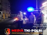 Polsek Babelan - Polsek Babelan Gelar Patroli Biru Dini Hari, Antisipasi 3C dan Tawuran