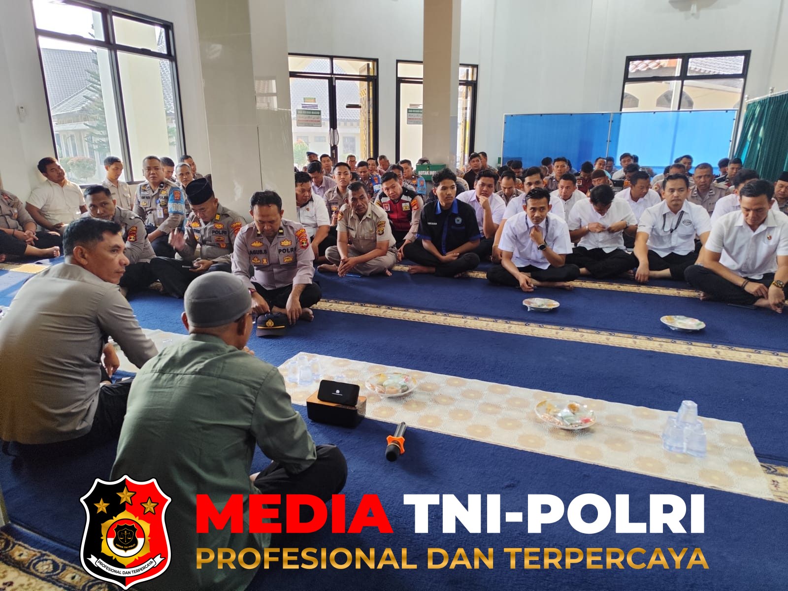 Polres Lampung - Binrohtal Polres Lampung Utara, Perkuat Iman Personel untuk Tunjang Pelayanan kepada Masyarakat