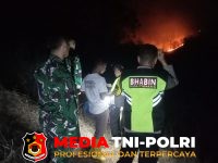 Polres Wonogiri - Polres Wonogiri Gerak Cepat Lokalisir Titik Api, Tiga Lokasi Kebakaran Lahan Ditangani Bersama TNI dan Warga