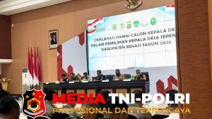 Hadiri Deklarasi Damai Pilkades 2026, Kapolres Metro Bekasi Ajak Calon Kades Jaga Kondusivitas