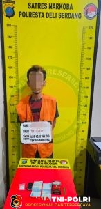 Satresnarkoba Polresta Deli Serdang Berhasil Amankan Seorang Pria dan Sita 4,32 Gram Shabu
