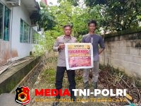 Polsek Menjalin - Polsek Menjalin Edukasi Warga Cegah Pembakaran Lahan Sembarangan