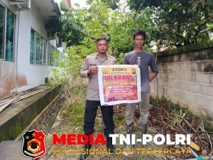 Polsek Menjalin Edukasi Warga Cegah Pembakaran Lahan Sembarangan