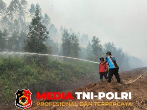 Polres OKI Perkuat Mitigasi Karhutla, Patroli Udara dan Dropping Air Sasar Desa Karangsia