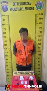Simpan Sabu 27,39 Gram dalam Balutan Tisu, Pria Asal Sergai Diciduk Sat Narkoba Polresta Deli Serdang