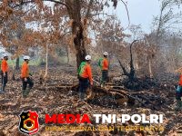 Polda Kalbar - Polda Kalbar Intensif Pantau Karhutla, Teluk Kapuas Terpantau Aman