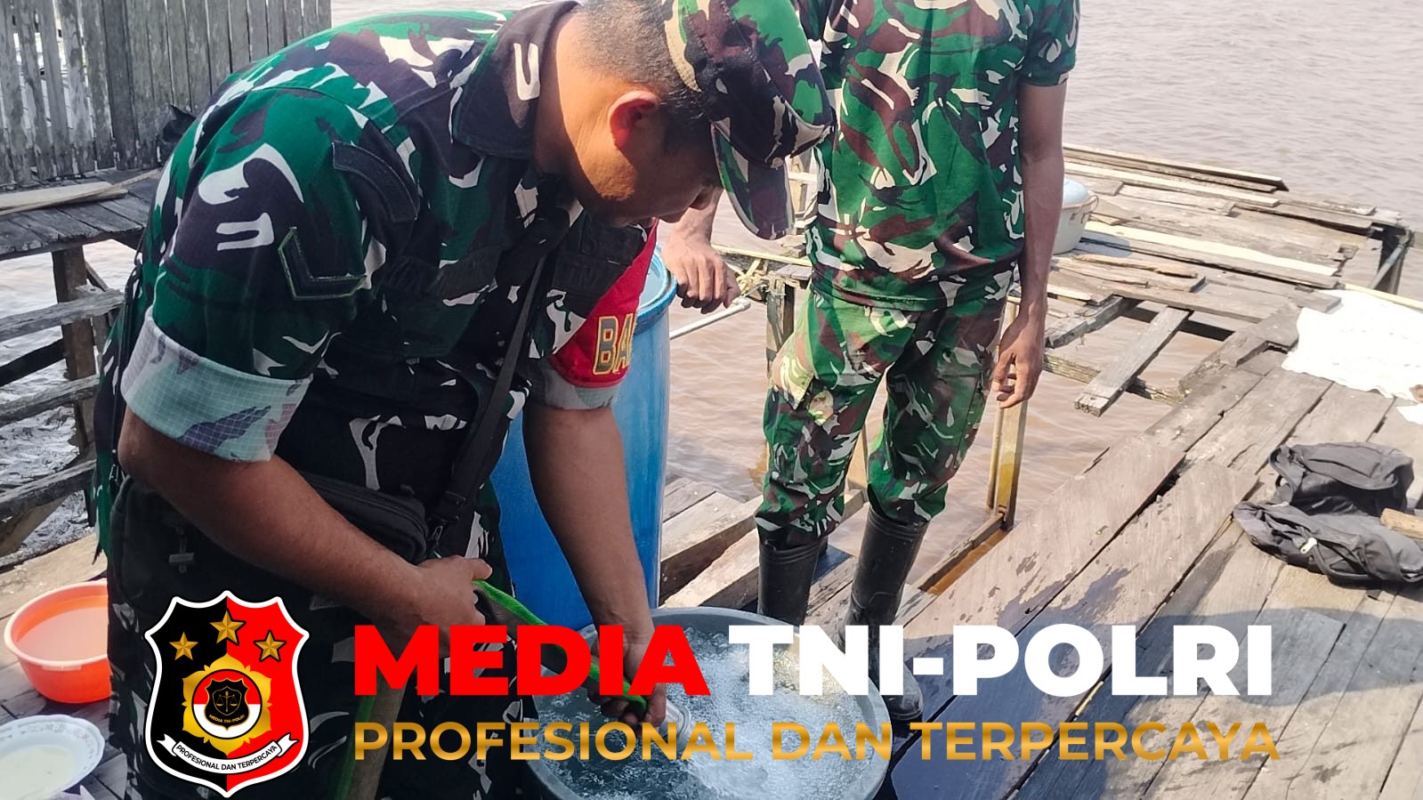 Kodim 1015/Sampit - Kodim 1015/Sampit Bersama Korem 102/Pjg Suplai Air Bersih
