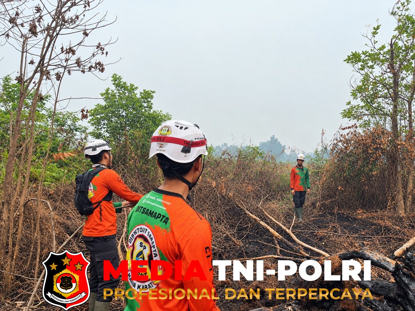 Polda Kalbar - Polda Kalbar Intensif Pantau Karhutla, Teluk Kapuas Terpantau Aman