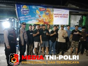 Jaga Kamtibmas Jelang Pemungutan Suara, Polsek Babelan Patroli Malam di Desa Muara Bakti